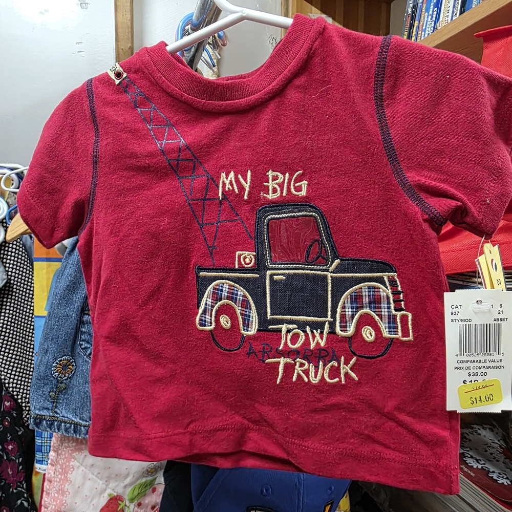 Absorba Red Tow Truck Kids T-Shirt